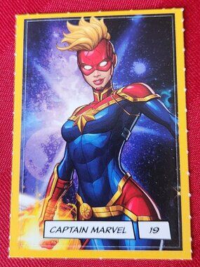 Loblaws Marvel Stickers - 19 Captain Marvel - MAKE A BUNDLE!!
